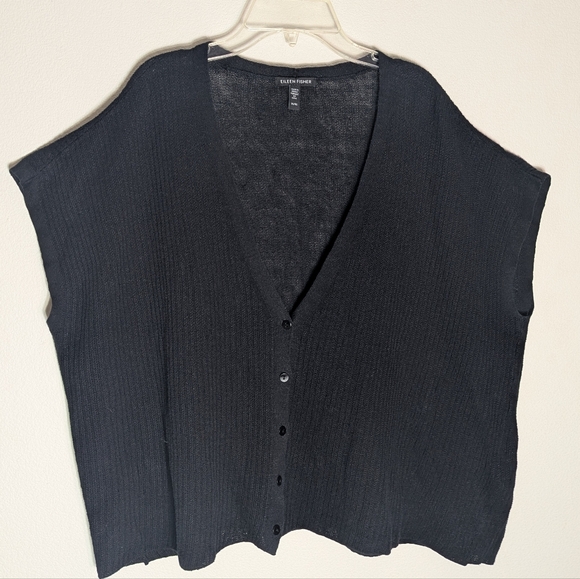 Eileen Fisher Sweaters - Eileen Fisher Womens Sweater Organic Linen Cotton Blend Quiet Luxury Neutral XL